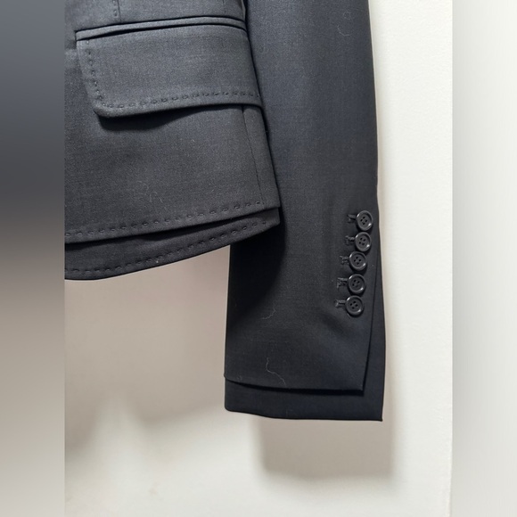 BCBGMaxAzria Nika Blazer BCBG Jacket Black Double Collar XS Extra Small NWT - Picture 7 of 10